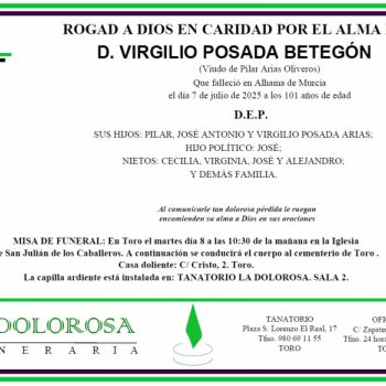 D. VIRGILIO POSADA BETEGÓN