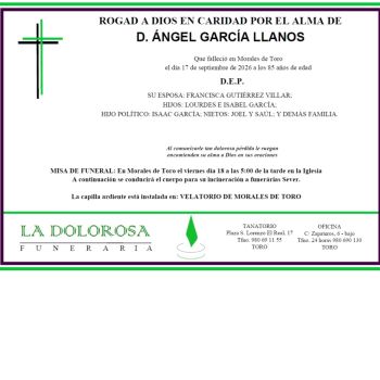 D. ÁNGEL GARCÍA LLANOS