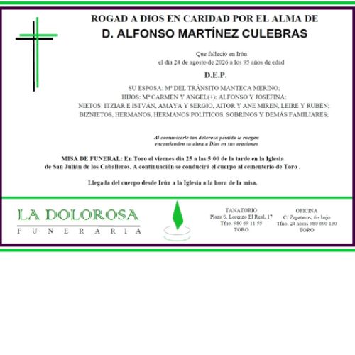 D. ALFONSO  MARTÍNEZ CULEBRAS